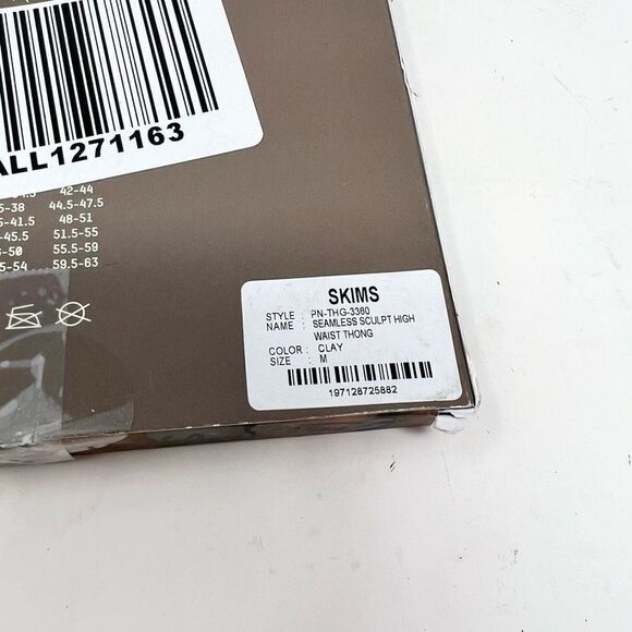 SKIMS Seamless Sculpt High Waist Thong Womens Medium Clay Core Control NEW Shape - Picture 6 of 10